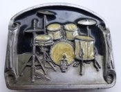 Drum Kit Belt Buckle Made In USA